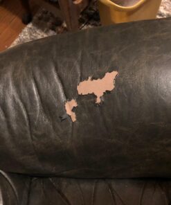 MastaPlasta Original Self-Adhesive Leather Repair Patch - Black 11" x 8" (28 x 20 cm), Instant Upholstery-Quality Scratch & Tear Repair for Sofas, Car Interiors, Bags, Vinyl & More A Black Leather 50 71uDeJDRL