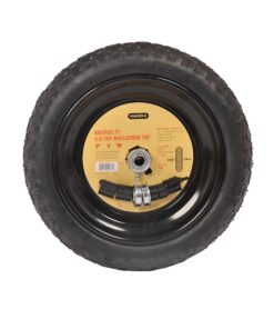 Universal Fit, Flat Free Wheelbarrow Tire and Wheel Assembly with Adapter Kit 31 71uDebJMjL