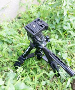 RetiCAM Tabletop Tripod with 3-Way Pan/Tilt Head, Quick Release Plate and Carrying Bag for Phones, Cameras and Spotting Scopes - MT01 Mini Tripod, Aluminum, Black 34 71uDiW1BHLL