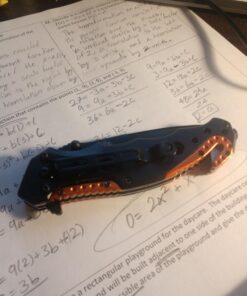 NDZ Performance TAC-Force Spring Assisted Opening EMT EMS Orange Rescue Folding Pocket Knife New 47 71uEY947pvL