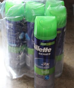 Gillette Series 3X Sensitive Shave Gel, Hydrates, Protects and Soothes Sensitive Skin, 7 Ounce (Pack of 6)(Packaging May Vary) Aloe 7 Ounce (Pack of 6) 38 71uEq6 nZtL