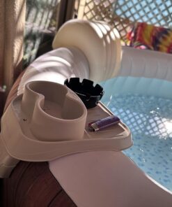 Intex PureSpa Cup Holder, Holds 2 Standard Size Beverage Containers and Refreshments 39 71uFWU51 sL 1