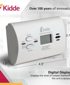 Kidde Carbon Monoxide Detector, AA Battery Powered CO Alarm with LEDs, Test-Reset Button, Low Battery Indicator, Portable KN-COPP-B-LPM 34 71uFfAWTmWS