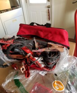 Lifeline AAA Premium Road Kit, 42 Piece Emergency Car Kit with Jumper Cables, Flashlight and First Aid Kit,4330AAA,Black 35 71uFfej5FmL