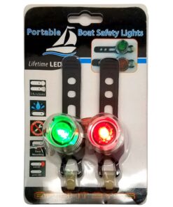 Bright Eyes Green & Red Aluminum Portable Marine LED Boating Lights - Boat Bow or Stern Emergency Backup Safety Lights for Maximum Attention - Waterproof 17 71uFvaJdYTL