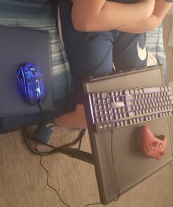 Rii Gaming Keyboard and Mouse Set, 3-LED Backlit Mechanical Feel Business Office Keyboard Colorful Breathing Backlit Gaming Mouse for Working or Primer Gaming,Office Device (RK108) 33 71uFyFeZj9L