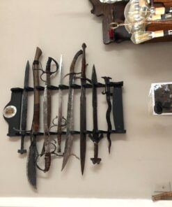 BladesUSA WS-8WX Sword Stand 8-Tiers Wall Mount Sword Stand with Samurai Logo 19 71uG13sECHL