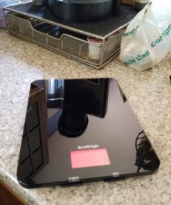 AccuWeight 201 Digital Multifunction Meat Food Scale with LCD Display for Baking Kitchen Cooking, 11lb Capacity by 0.1oz, Tempered Glass Black 42 71uGA nc2SL