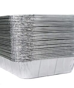 Alternative view of Aluminum Half Size Deep Foil Pan 30 packs Safe for use in freezer, oven, and steam table.pen,12 1/2" x 10 1/4" x 2 1/2" (-40 gauge-!)Made In The USA