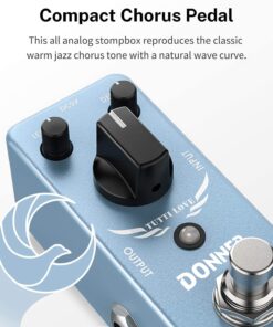 Alternative view of Donner Chorus Pedal, Tutti Love Analog Chorus Effect Classic Warm Chorus for Electric Guitar True Bypass Blue Chorus