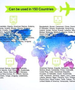 Travel Adapter Uppel Dual USB All-in-one Worldwide Travel Chargers Adapters for US EU UK AU About 152 Countries Wall Universal Power Plug Adapter Charger with Dual USB and Safety Fuse (Green) Green 20 71uHw0aXmPL