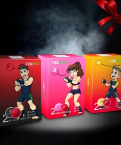 TEKXYZ Boxing Reflex Ball, 2 Difficulty Levels Boxing Ball with Headband, Perfect for Reaction, Agility, Punching Speed, Fight Skill and Hand Eye Coordination Training Black/Red 19 71uI7E3avBL