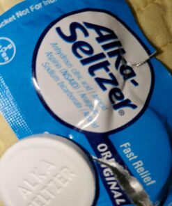 Alka-Seltzer Effervescent Tablets Original Flavor, Fast Multi-Symptom Relief from Headache and Body Ache, Dissolvable Effervescent Fizzy Tablets, 72 Ct (Package May Vary) 29 71uITAzSCdL