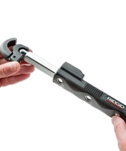 RIDGID 46753 Adjustable 10" to 17" Telescoping LED Lit Basin Pipe Wrench for Faucet Install and Repair in 1/2" to 1-1/4" Pipes, Black 15 71uIf8TpiSL