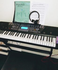 RockJam 61 Key Keyboard Piano With LCD Display Kit, Stand, Bench, Headphones, Simply App & Keynote Stickers Keyboard Piano Kit 34 71uIwEJOqfL