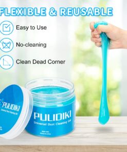 PULIDIKI Car Cleaning Gel Kit Universal Detailing Automotive Dust Car Crevice Cleaner Slime Auto Air Vent Interior Detail Removal for Car Putty Cleaning Keyboard Cleaner Car Accessories Blue 30 71uJQUi2grL