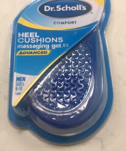Dr. Scholl's Heel Cushions with Massaging Gel Advanced // All-Day Shock Absorption and Cushioning to Relieve Heel Discomfort (for Men's 8-13, Also Available for Women's 6-10) Men 8-13 21 71uJR6jmjDL