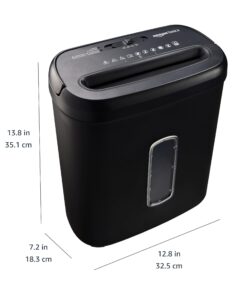 Amazon Basics 8-Sheet Cross-Cut Paper Shredder and Credit Card Shredder - Black 8 Sheet (New Model - Black) 10 71uLfKErG3L