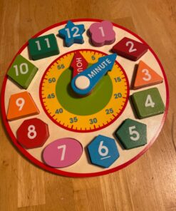 Melissa & Doug Shape Sorting Clock - Wooden Educational Toy 62 71uLqTP nCL 1