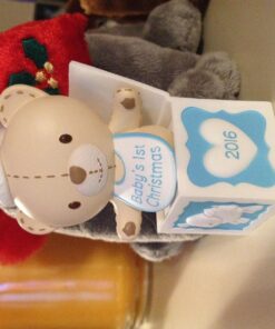 Hallmark 2016 Baby Boy's First Christmas Teddy Bear Christmas Ornament 4 71uLxGyXSfL