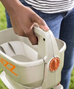Scotts Wizz Spreader for Grass Seed, Fertilizer, Salt and Ice Melt, Handheld Spreader Holds up to 2,500 sq. ft. of Product 1 Pack 30 71uMIHw11 L 1