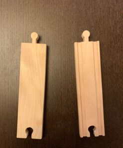 Wooden Train Track 52 Piece Set - 18 Feet Of Track Expansion And 5 Distinct Pieces - 100% Compatible with All Major Brands Including Thomas Wooden Railway System - by Right Track Toys, T 56 71uMdqu RKL