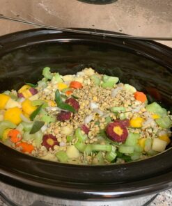 Hamilton Beach Programmable Slow Cooker with Flexible Easy Programming, 5 Cooking Times, Dishwasher-Safe Crock, Lid, 7 Quart, Silver 45 71uMq8RC32L