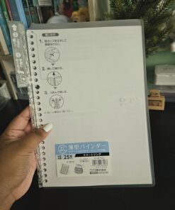 Kokuyo Campus Smart Ring Binder, Up to 25 Sheets, B5, 26 Holes, Japan Import, Transparent (RU-SP700T) 1pack 26 71uNJhew oL
