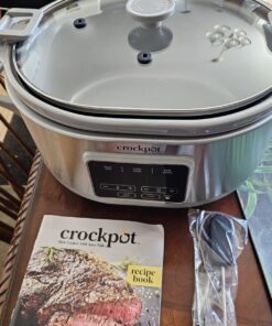 Crockpot™ 7-Quart Cook & Carry™ Slow Cooker with Sous Vide,Programmable, Stainless Steel 48 71uNmtkO0vL