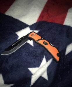 OUTDOOR EDGE 3.5" RazorLite EDC Knife. Pocket Knife with Replaceable Blades and Clip. The Perfect Hunting Knife for Skinning Deer. Blaze Orange with 6 Blades Orange (6 Blades) 42 71uNrhFiKLL