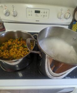 Legend 5 Ply 14 pc All Stainless Steel Heavy Pots & Pans Set | Professional Quality Cookware 5ply Clad Home Cooking & Commercial Kitchen Surface Induction Oven Safe | Non-Teflon PFOA, PTFE & PFOS Free Stainless Steel 5-Ply 41 71uOonKP2DL