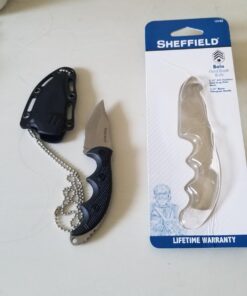 Sheffield 12152 Bolo 2.15 Inch Drop Point Fixed Blade Knife, Lightweight Neck Knife, Fixed Blade Knife Tactical, Fixed Blade Knife EDC 29 71uPFhSzAbL