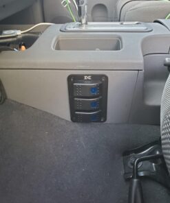 FXC Rocker Switch Aluminum Panel 3 Gang Toggle Switches Dash 5 Pin ON/Off 2 LED Backlit for Boat Car Marine Blue 24 71uPgH7aUlL