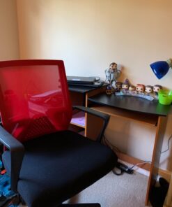 Furinno Econ Multipurpose Computer Writing Desk, Light Cherry/Black With Storage 44 71uPgRnfaPL