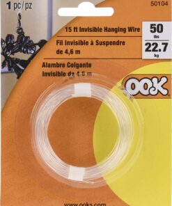 Alternative view of OOK 15 ft. Invisible Hanging Wire, 50 lbs. Capacity, Self Tying Wires, Ideal for Picture Hanging and Planters