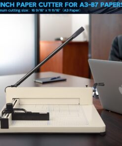 Alternative view of Yescom Paper Cutter Heavy Duty 17" Blade A3 Large Industrial Guillotine 400 Sheets Cutting Cardstock Trimmer A3-17 Inch