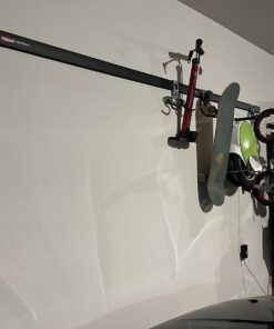 Rubbermaid FastTrack Wall Mounted Storage and Organization System Rail for Home and Garage, Horizontal 48", Holds up to 1,750 pounds, Black, Perfect for Yard Tools/Sports Equipment/Ladders 48" Rail 53 71uQHEo3FfL