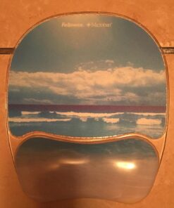 Fellowes Photo Gel Mouse Pad and Wrist Rest with Microban Protection, Sandy Beach (9179301), Blue, 9.25" x 7.88" 31 71uQKyx5M1L