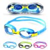COPOZZ Kids Swimming Goggles, Toddler Swim Goggles No Leaking Anti Fog for Boys Girls(Age 3-12) A-k1 Blue 34 71uQbXW8AkL