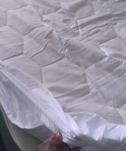 Zen Bamboo Mattress Pad Cover - Cooling Bed Topper & Waterproof Protector w/Deep Pockets, Queen Size, White 28 71uQkTC3JL
