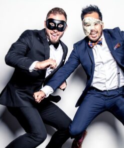 Masquerade Mask For Men Antique Look Mask for Halloween, Prom Party, Venetian Party, Mardi Gras, Carnival & Masquerade Ball One Size Black 43 71uRN6TWowL