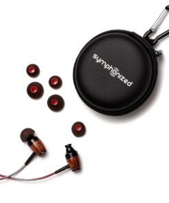 Symphonized DRM red Gray DRM Premium Genuine Wood in-Ear Noise-isolating Headphones with Mic, Red/Gray 12 71uRdf1Jh0L
