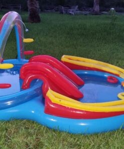 Intex Rainbow Ring Inflatable Play Center, 117" X 76" X 53", For Ages 2+ 1 Pack 43 71uRwl072tL