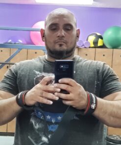 Iron Bull Strength Wrist Wraps & Lifting Straps Combo 32 71uRyPKV wL