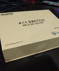 Zettaguard 4 Port 4 x 1 HDMI Switch with PIP (Picture in Picture)and IR Wireless Remote Control, HDMI Switcher Hub Port Switches for PS4 Xbox Apple TV Fire Stick Blu-Ray Player (ZW410) 4 In 1 Out 34 71uS6Q9s0L