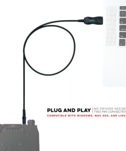 Alternative view of BTECH PC04 FTDI USB Programming Cable – Compatible with BTECH UV-25X2, UV-25X4, UV-50X2, GMRS-50V2, GMRS-20V2 Mobile Radios and More – Genuine FTDI Chipset – Plug and Play