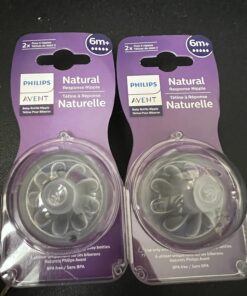 Philips AVENT Natural Response Baby Bottle Nipples Flow 5, 6M+, 4pk, SCY965/04 6 Month + 30 71uSbpQTWOL