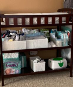 Dream On Me Emily Changing Table In Espresso, Comes With 1" Changing Pad, Features Two Shelves, Portable Changing Station, Made Of Sustainable New Zealand Pinewood 33 71uSdcQRHL