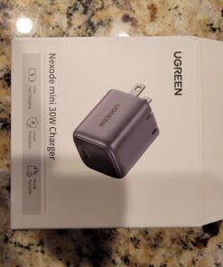 UGREEN 30W USB C Charger, Nexode Foldable GaN PPS Compact Fast Wall Charger Block, USB-C Power Adapter for iPhone 15 Pro Max/14/13, Galaxy S23 (Black) Black 78 71uSlPcwwML