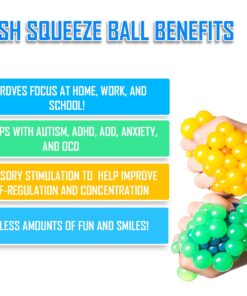 Quality & Durable Mesh Squishy Balls with Exclusive Sewn Mesh! (Multi, 12 Pack) 14 71uTa7BLq3L